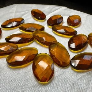 Lot of citrine orange topaz gemstones, perfect for jewelry making